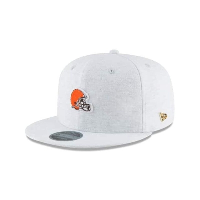 Grey Cleveland Browns Hat - New Era NFL Micro Stitch 9FIFTY Snapback Caps USA8240953